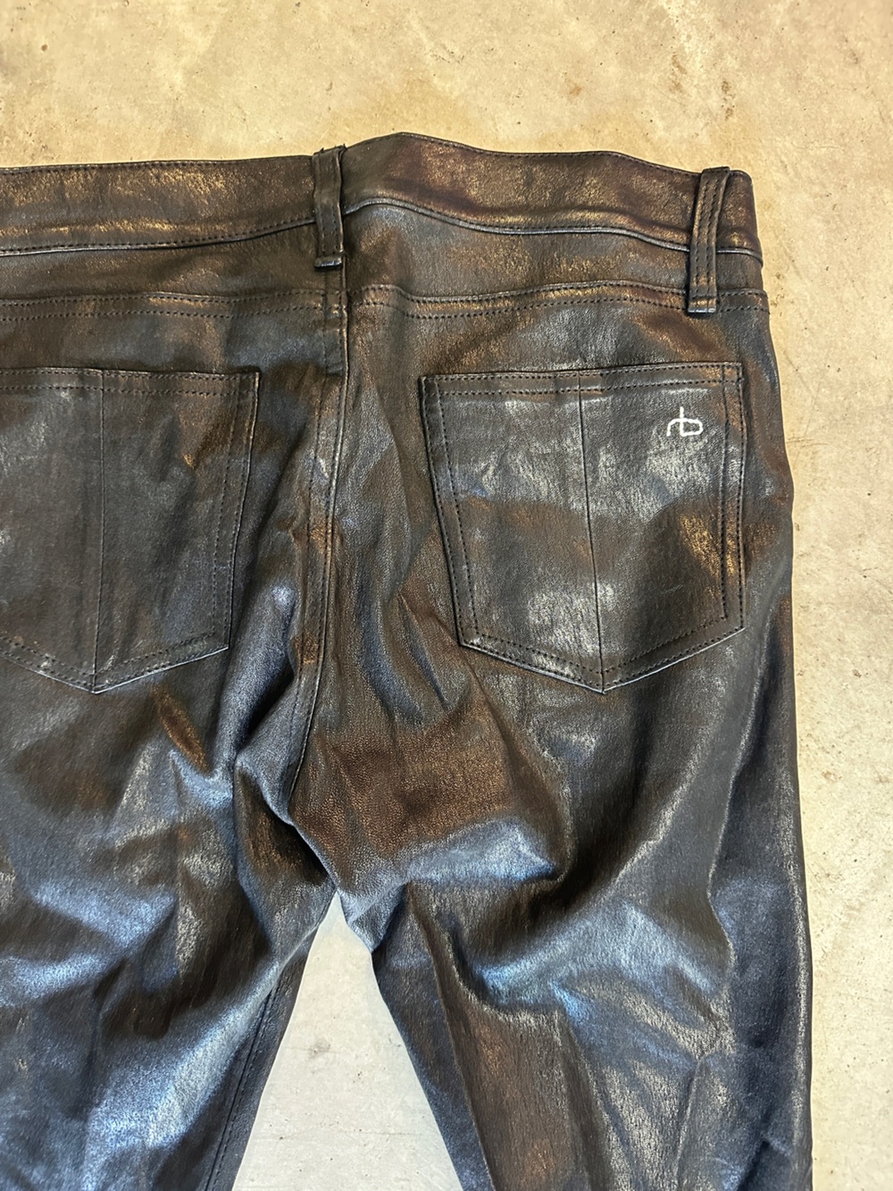 Leather Rag & Bone Pants - Picture 5 of 7
